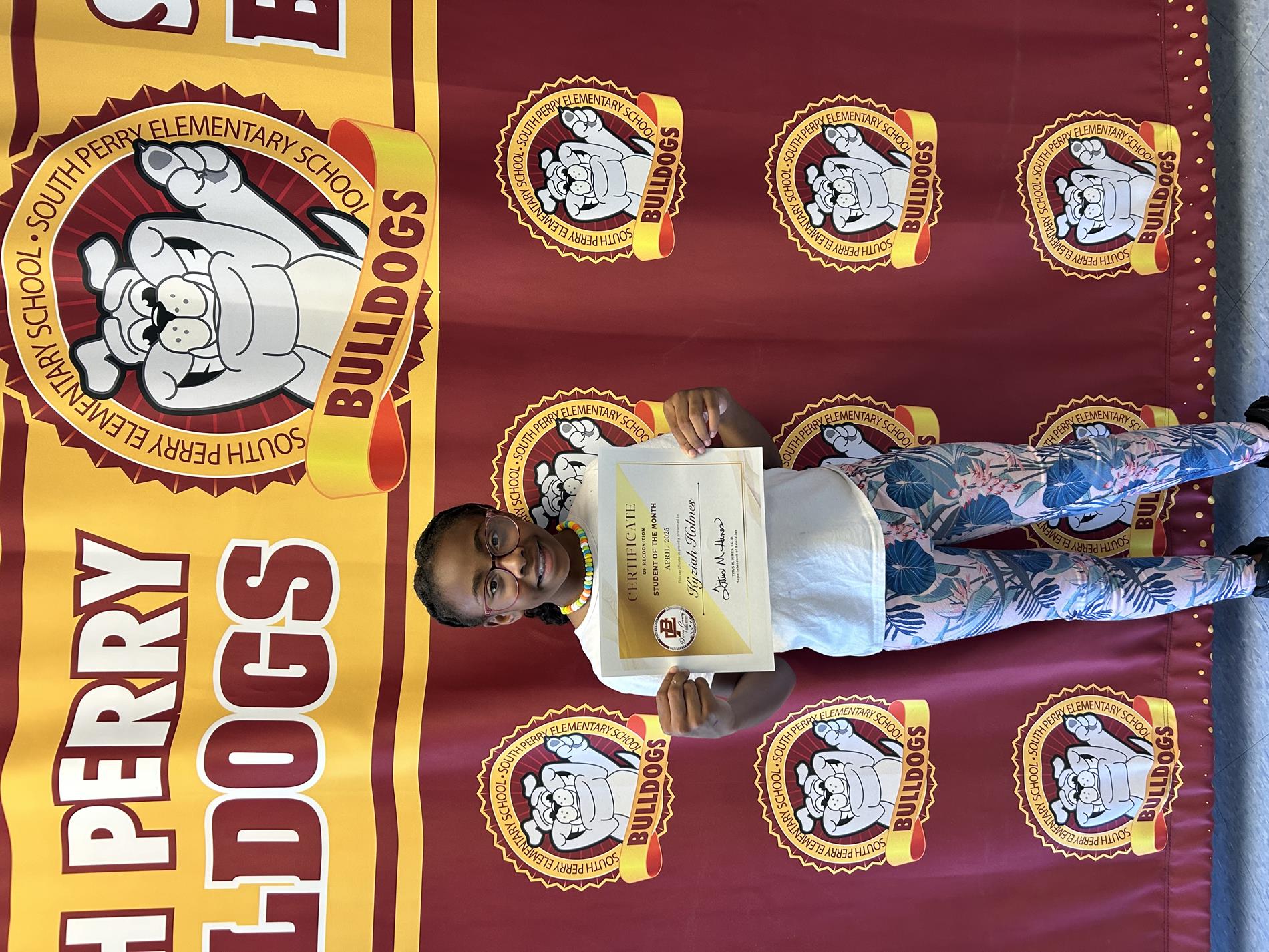 April Student of the Month April Student of the Month