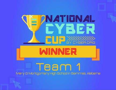 2022 National Cyber Cup Winner - Mary G. Montgomery High School - Semmes, AL