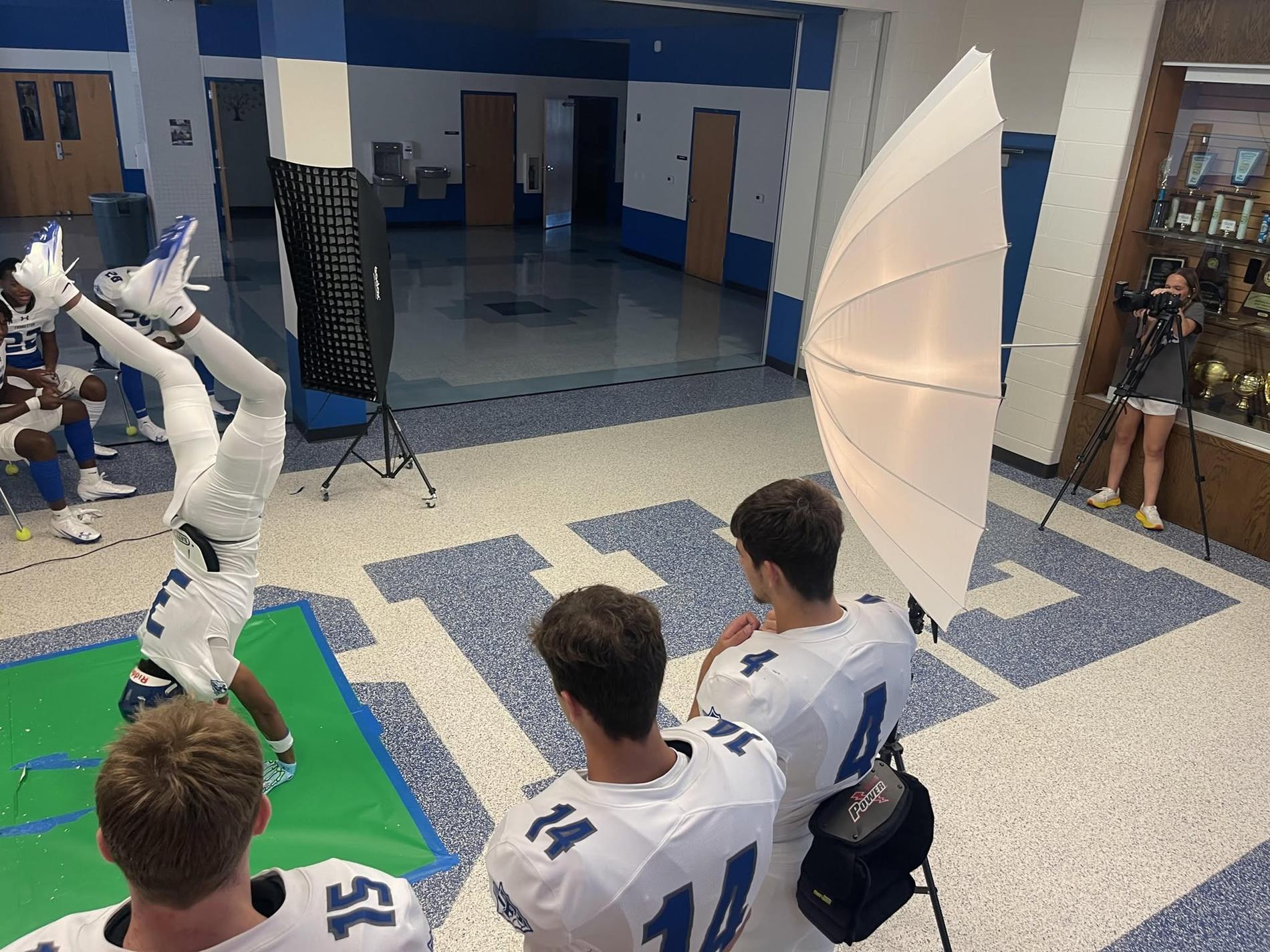 Student photographers at work