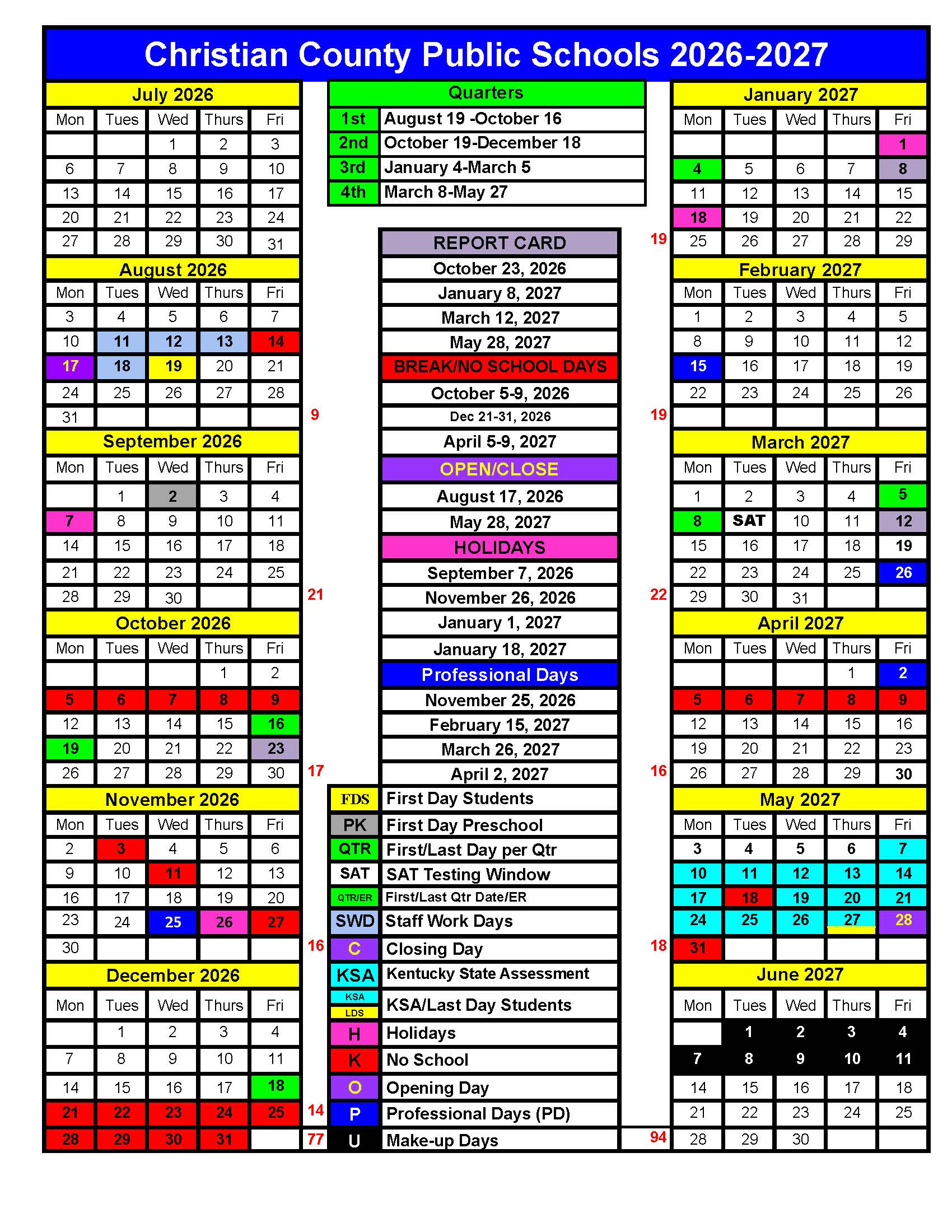 Calendar 26-27