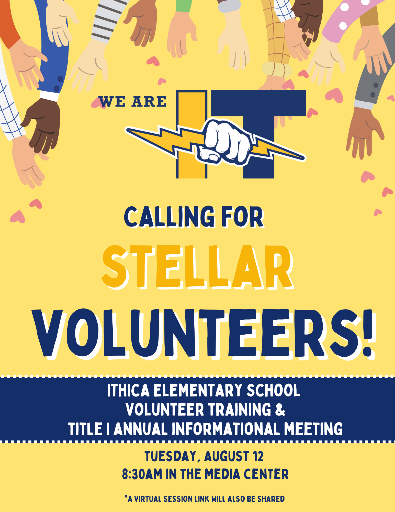 volunteer training flyer