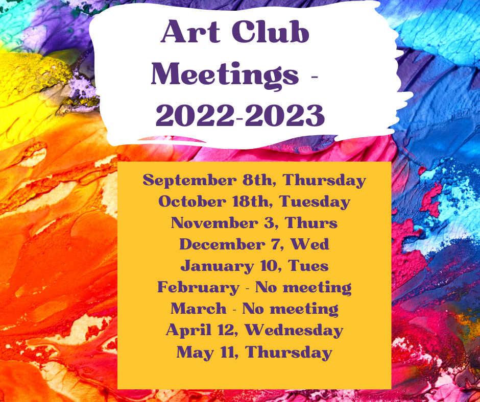 Art Club Dates