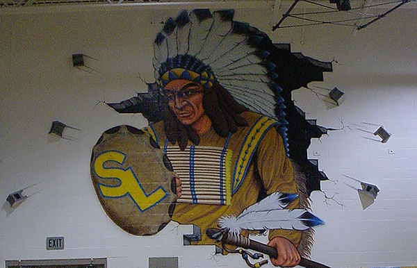Gym Indian mascot Gym Indian mascot