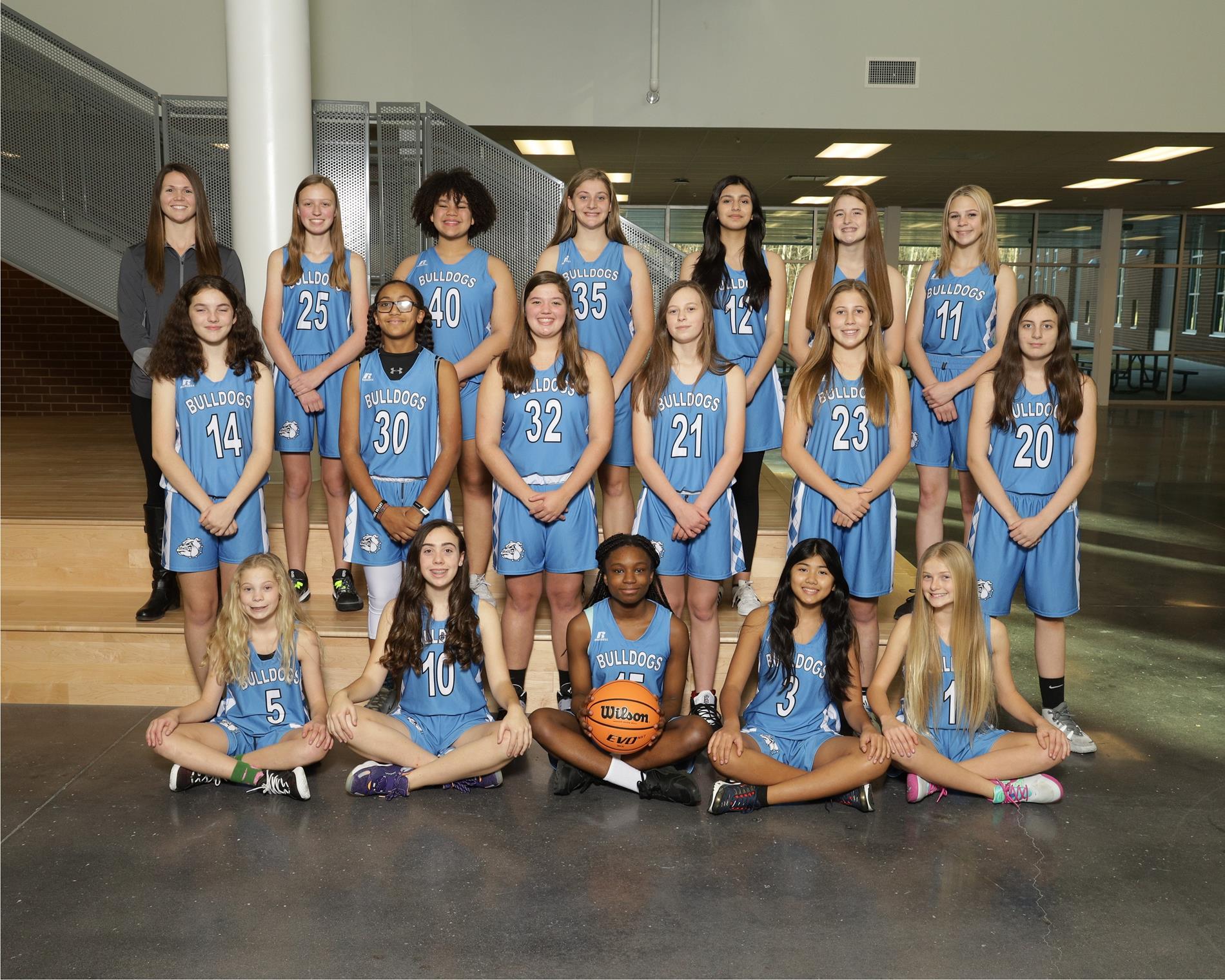 21-22 Girls' Basketball team