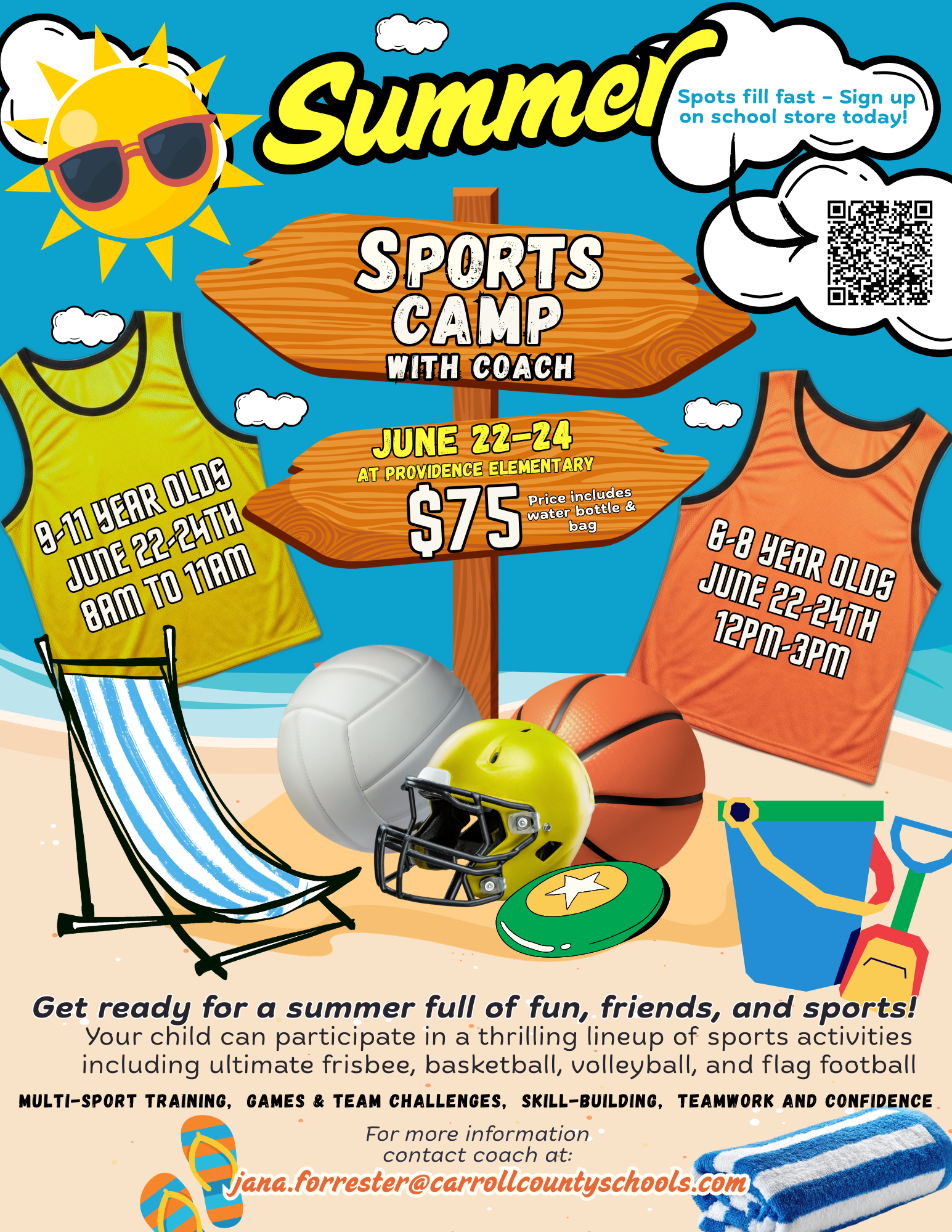 Summer Sports Camp Flyer