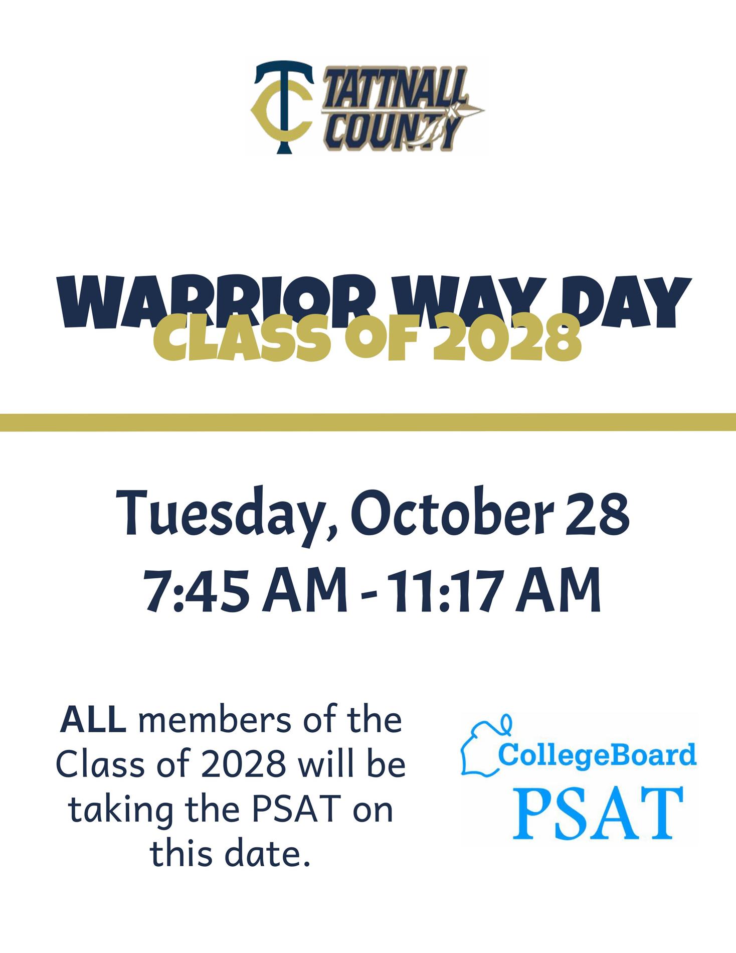 Warrior Way Day PSAT 