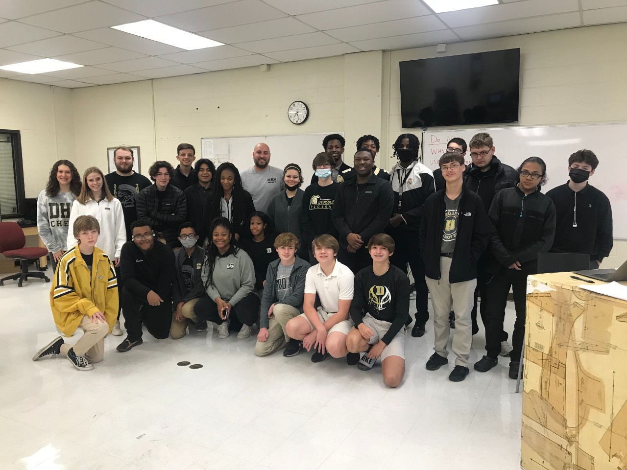 Mr. Coleman and his students