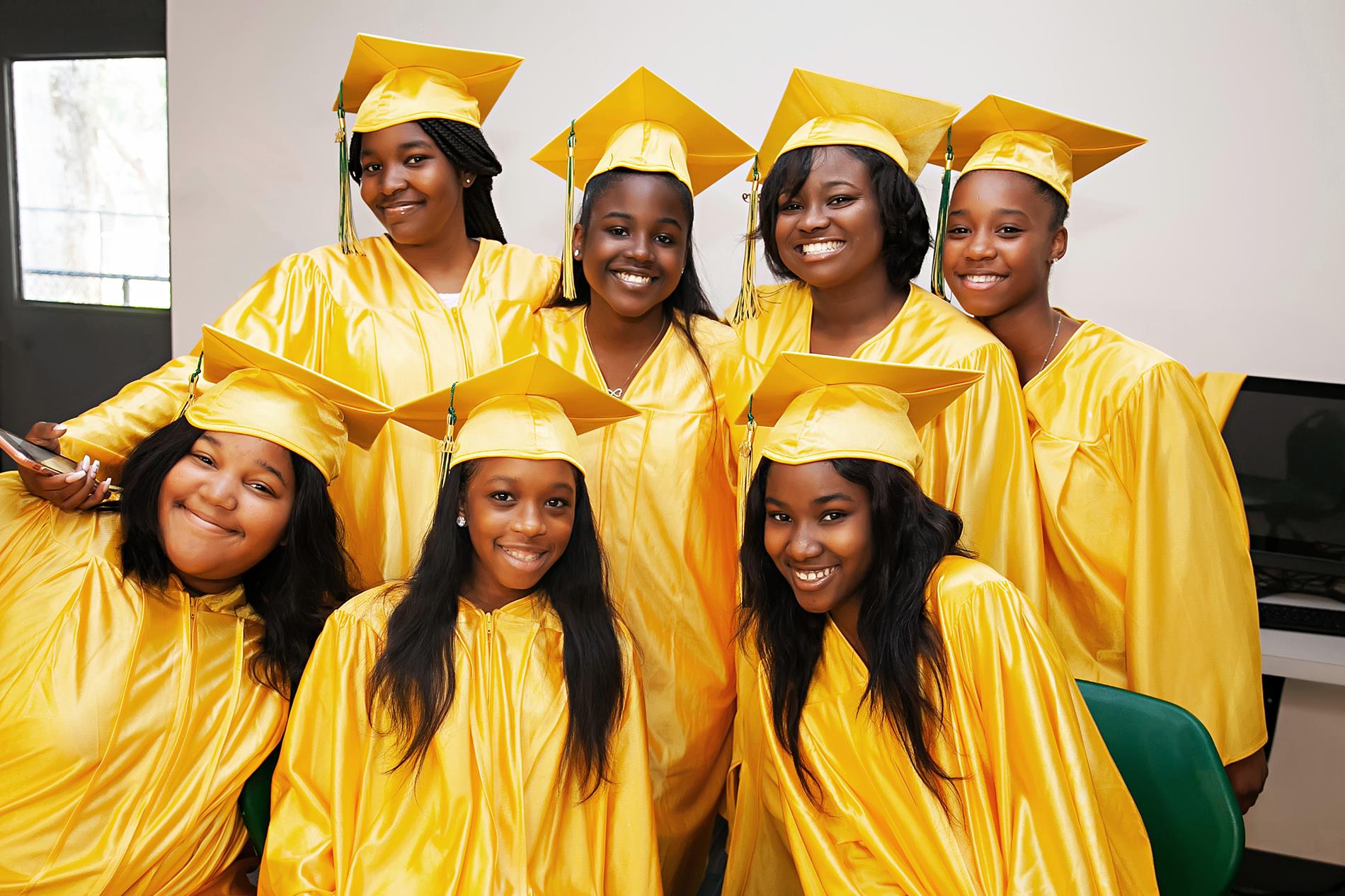 8th Grade Girls Graduation Group Photo