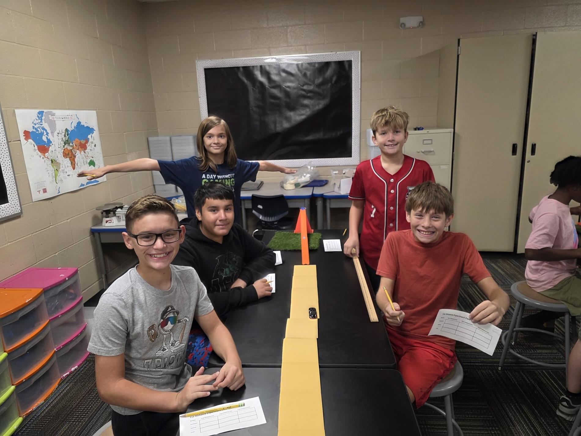 students at work in the classroom