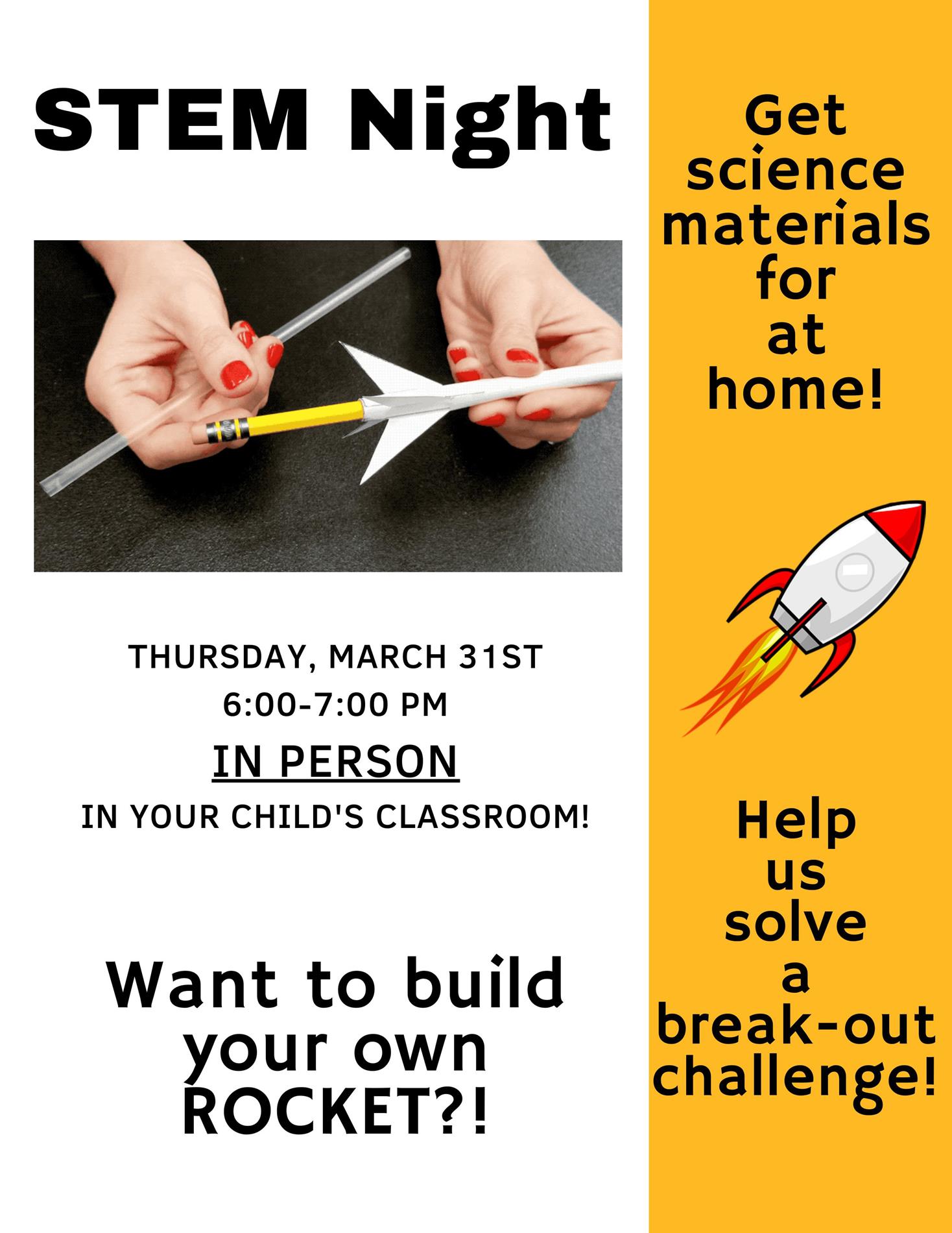STEM Parent Night is Quickly Approaching