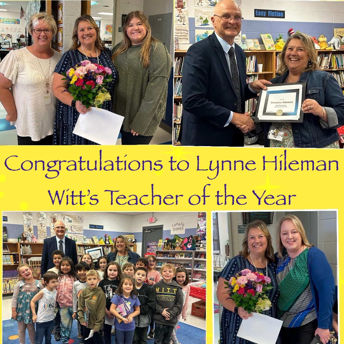 Congratulations to Ms. Hileman, Teacher of the Year!