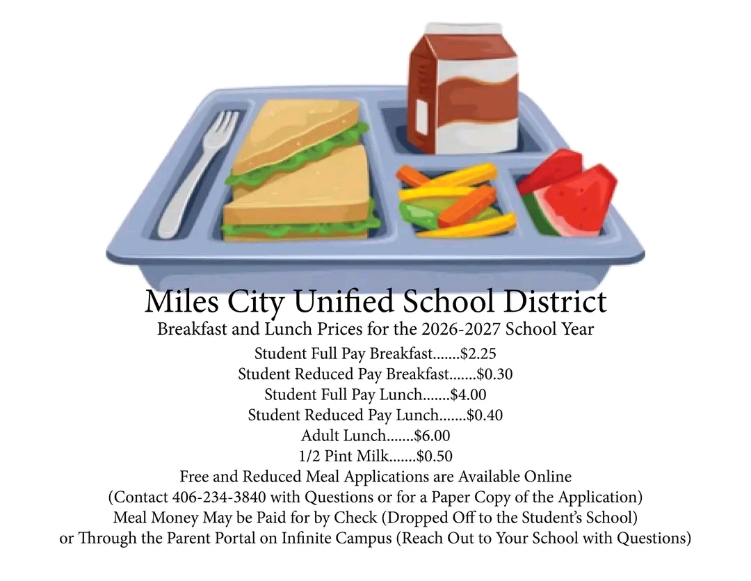 Updated Lunch Prices 26/27