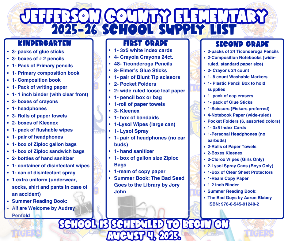 supply list
