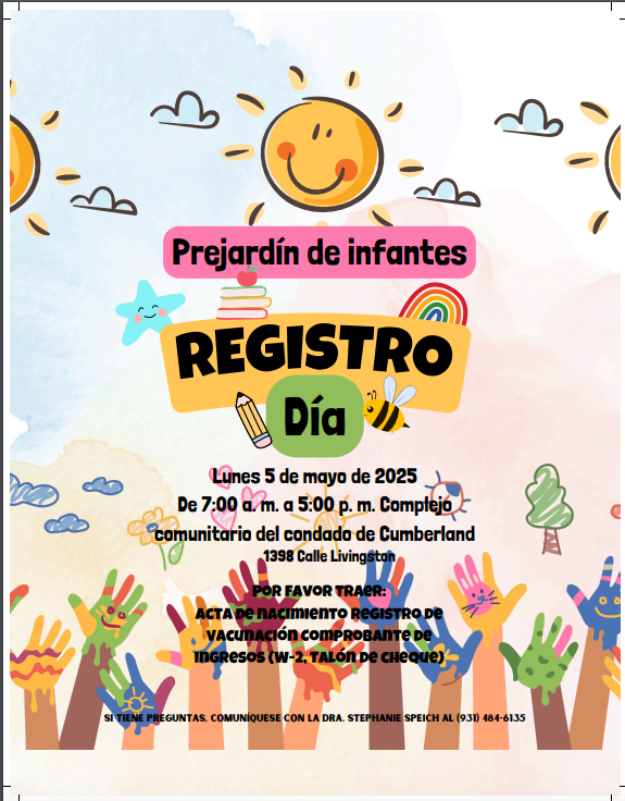 Pre K 2025-2026 Enrollment Flyer Spanish