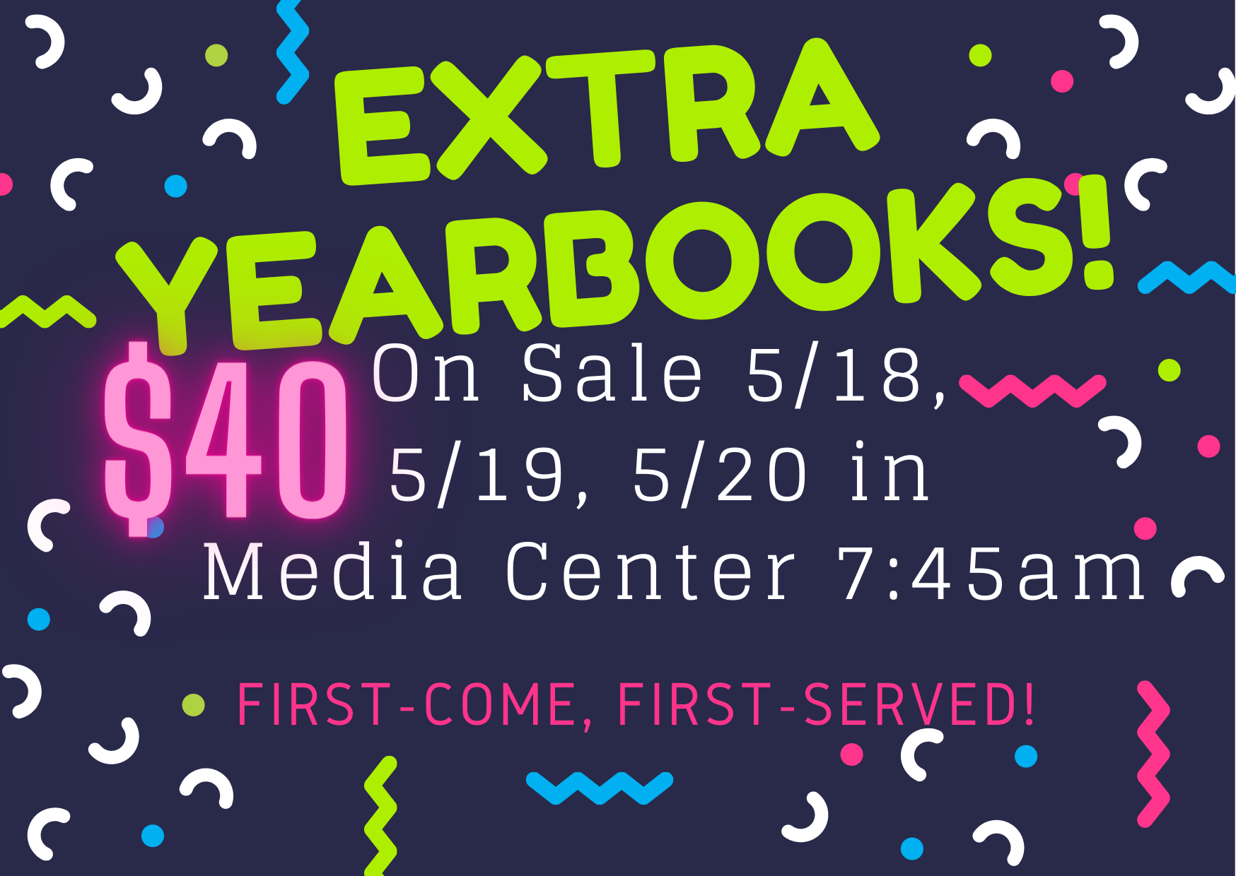 Extra Yearbook Sale 