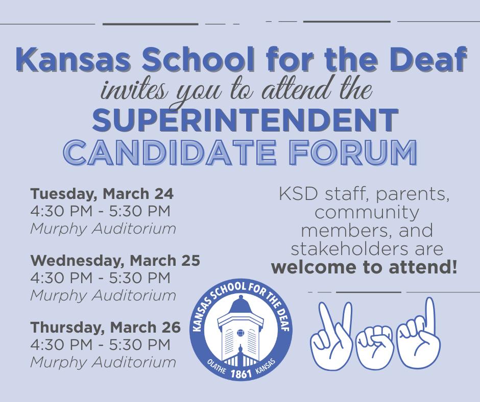 Superintendent Forum Information