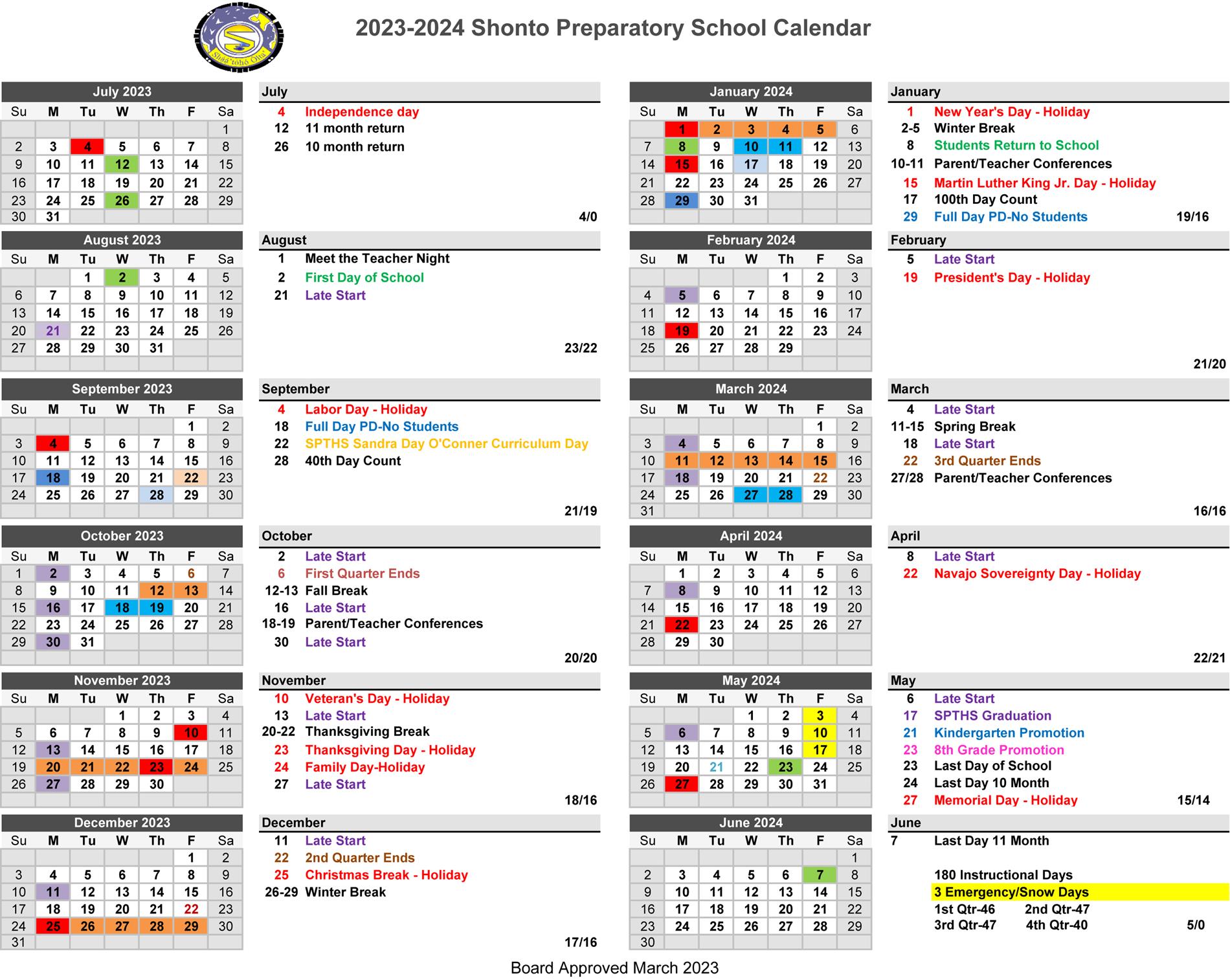 2023-2024 SY Calendar