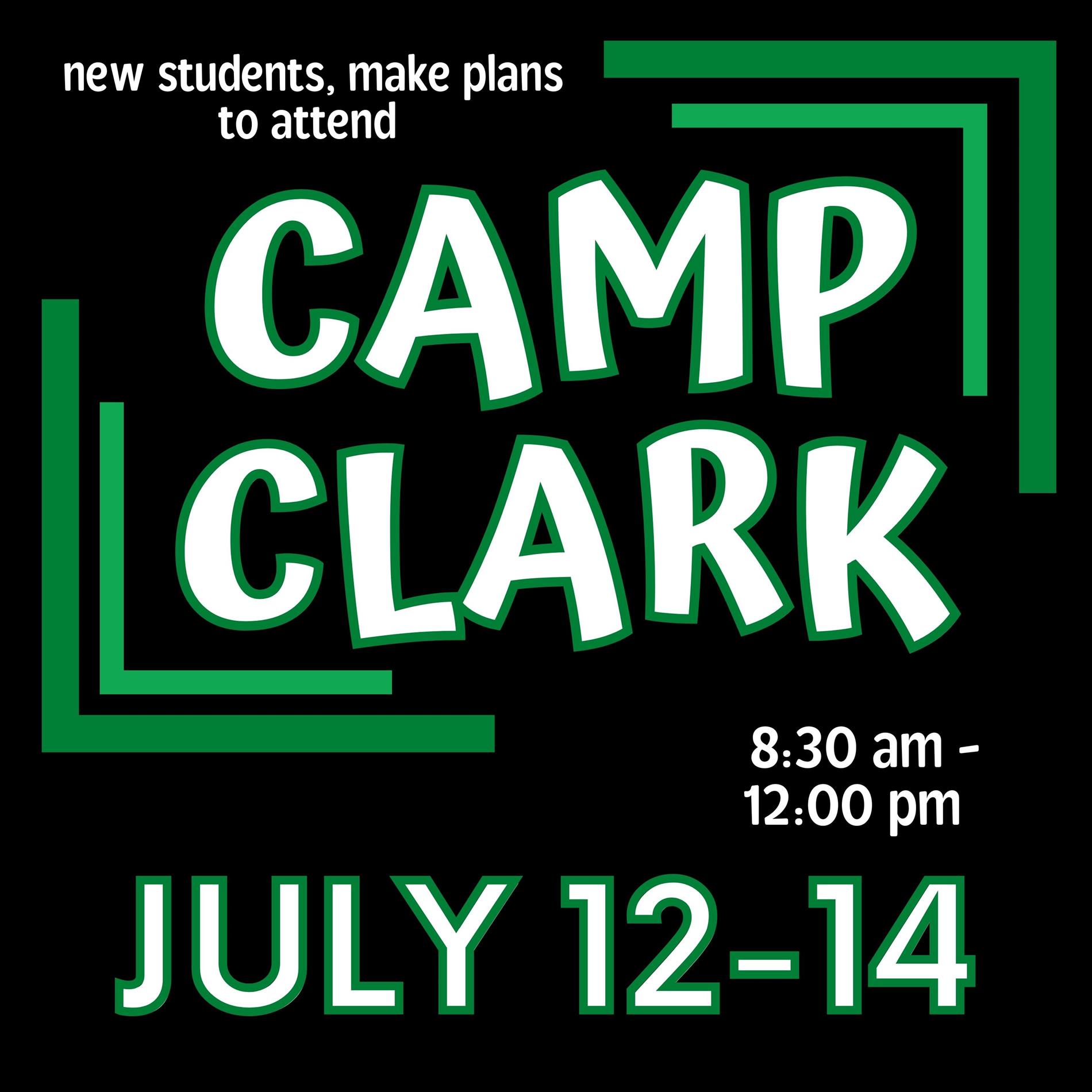 Camp Clark dates