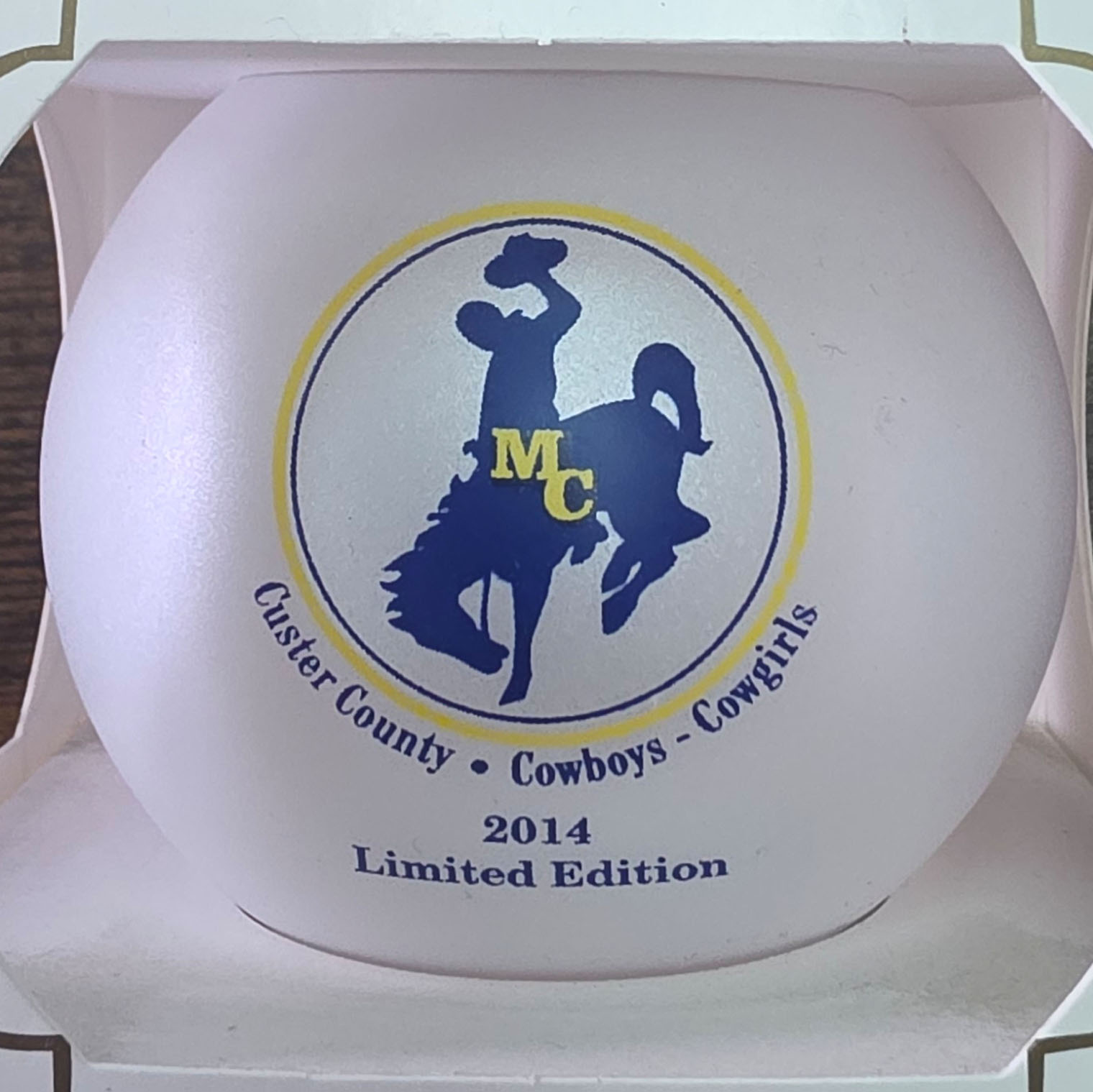 Custer County Cowboys-Cowgirls 2014 Limited Edition Ornament