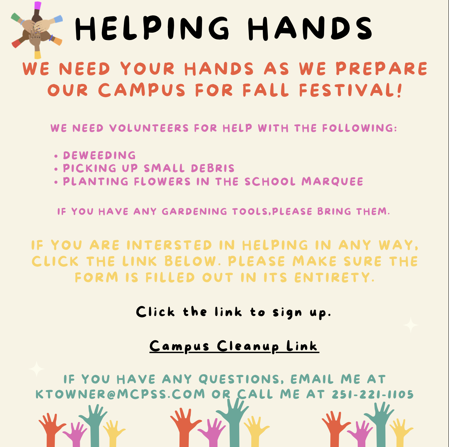 Campus Clean up Flyer