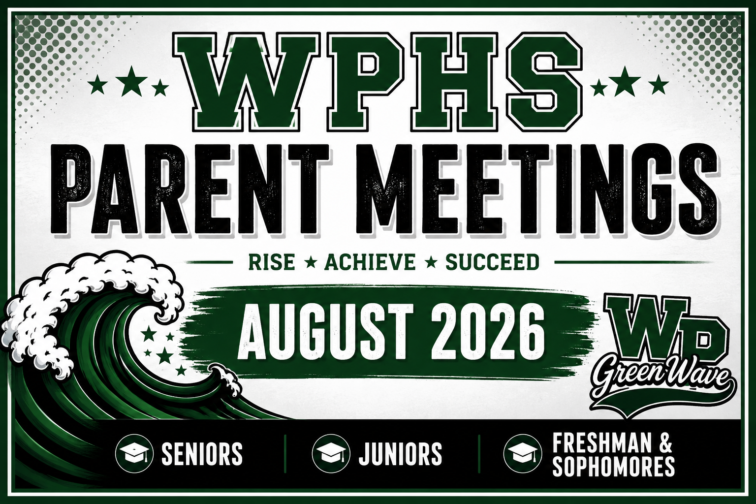 West Point High School Parent Meetings for the 2026–2027 school year