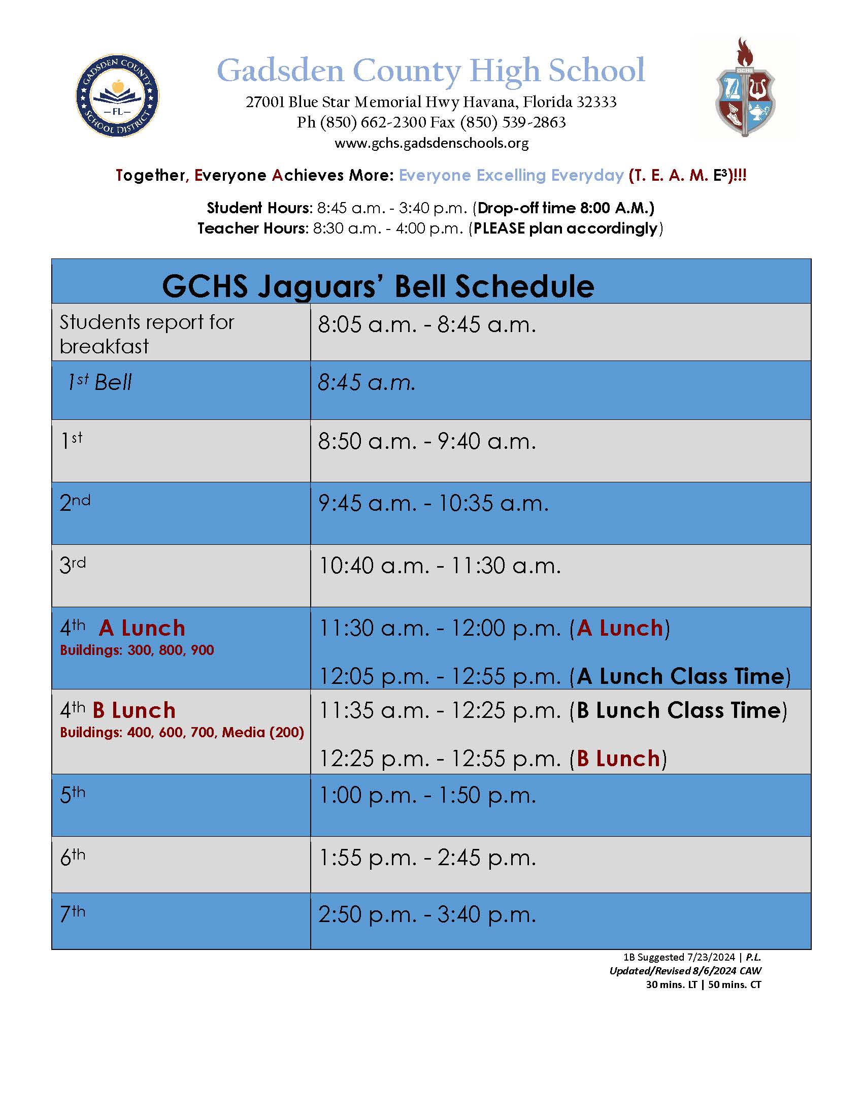 Bell Schedule 24-25