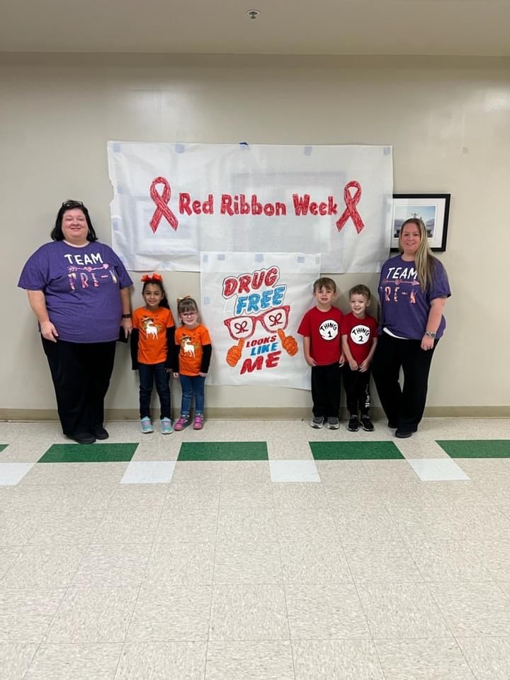 Red Ribbon Twin Day