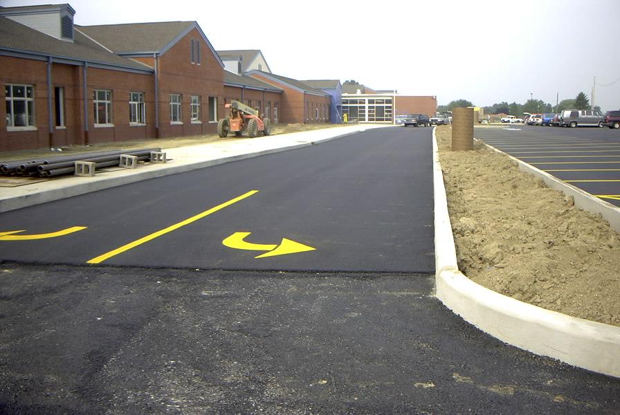 front of school and bus lanes