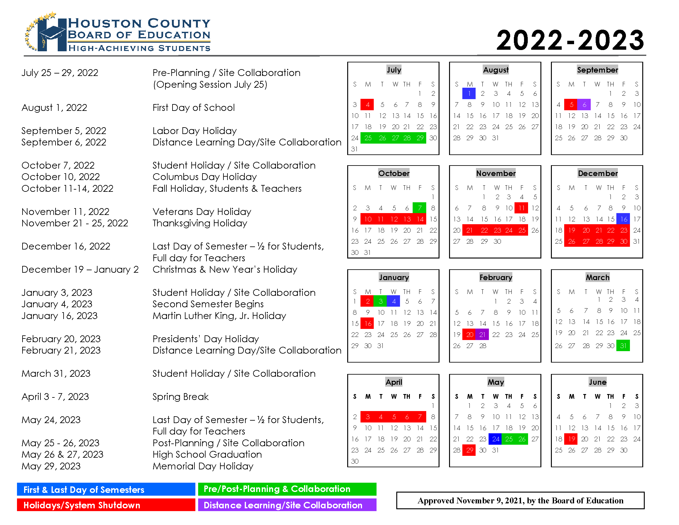 Tamu 20232024 Calendar Printable Calendar Blank