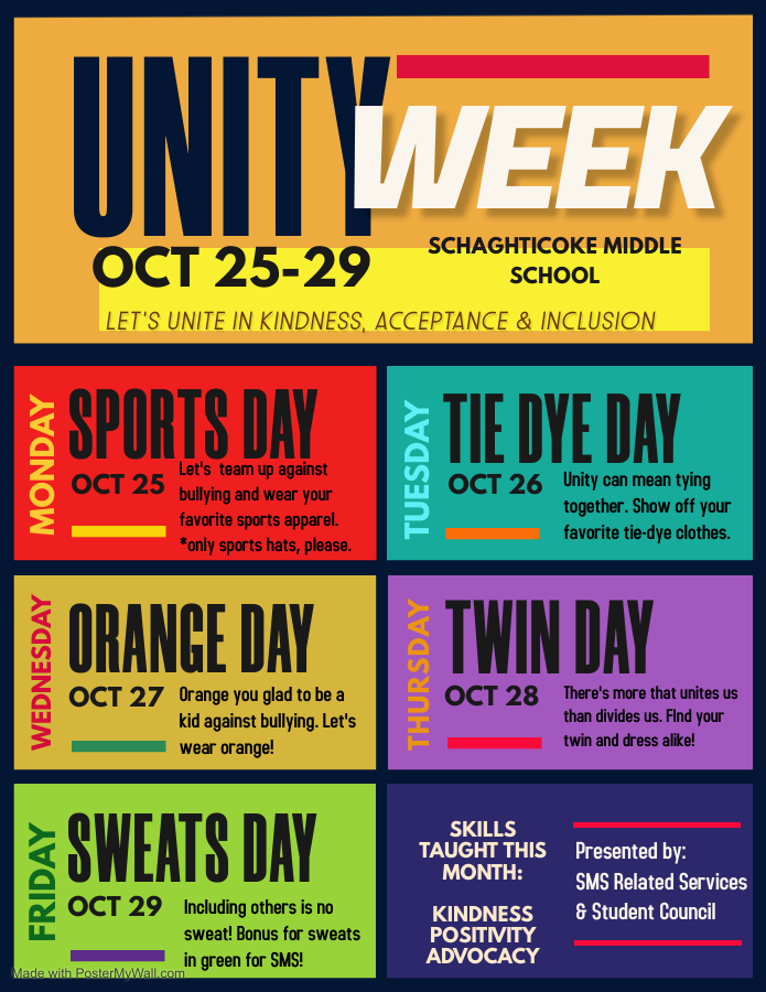 Unity Week Activities Flyer Unity Week Activities Flyer