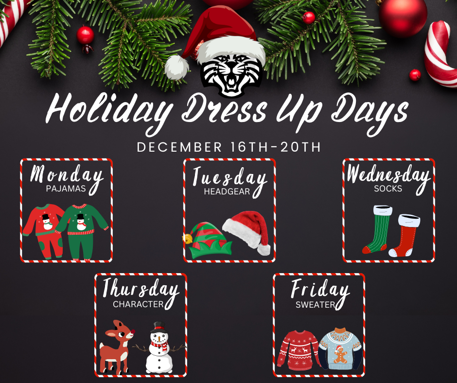 Holiday Dress Up Days Graphic