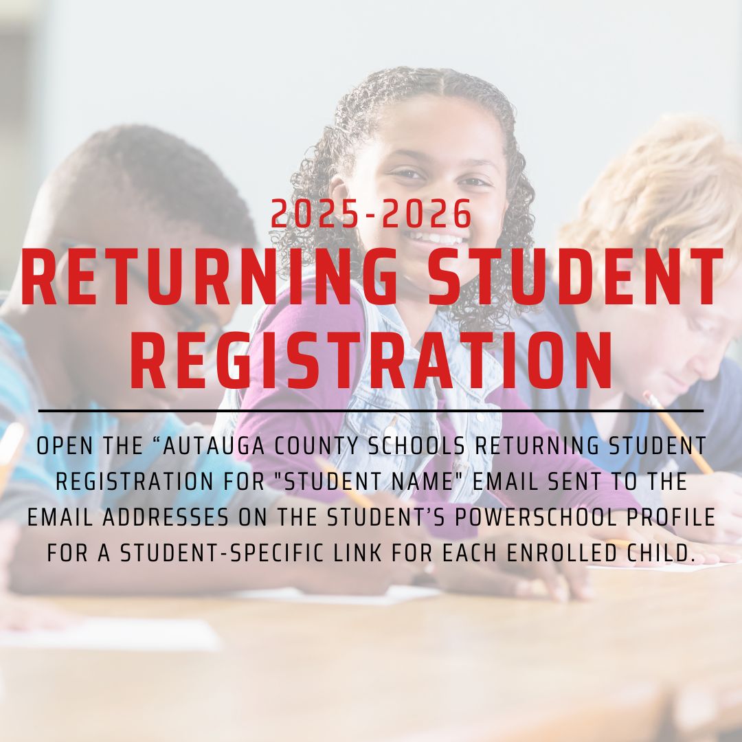 2025-2025 Returning Student Registration Graphic 