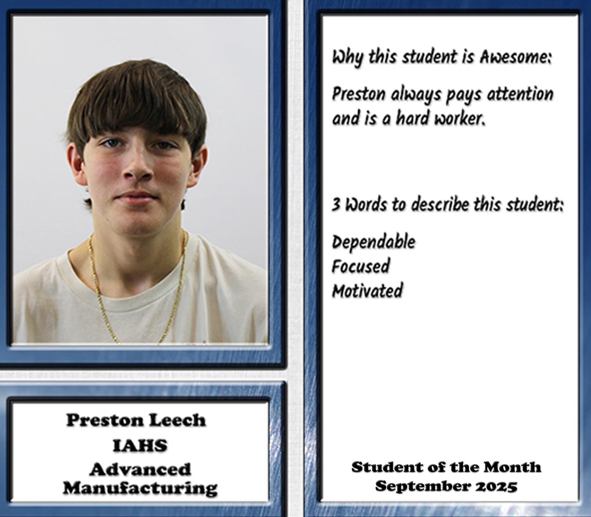 Student of the Month