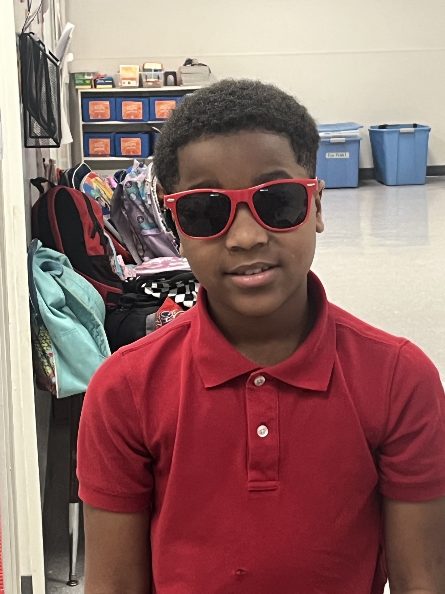 A student wearing cool shades
