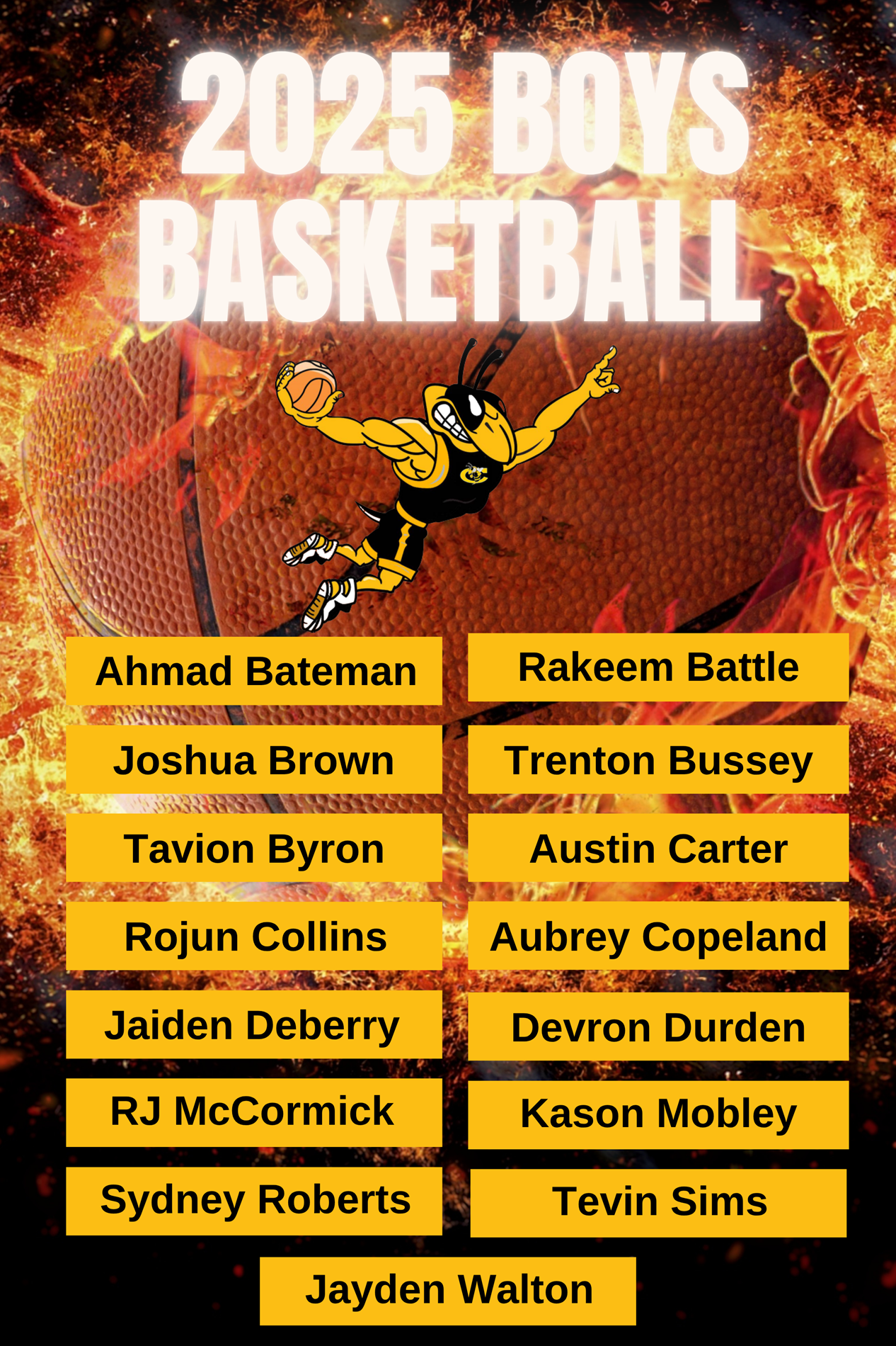 Boys Basketball Roster