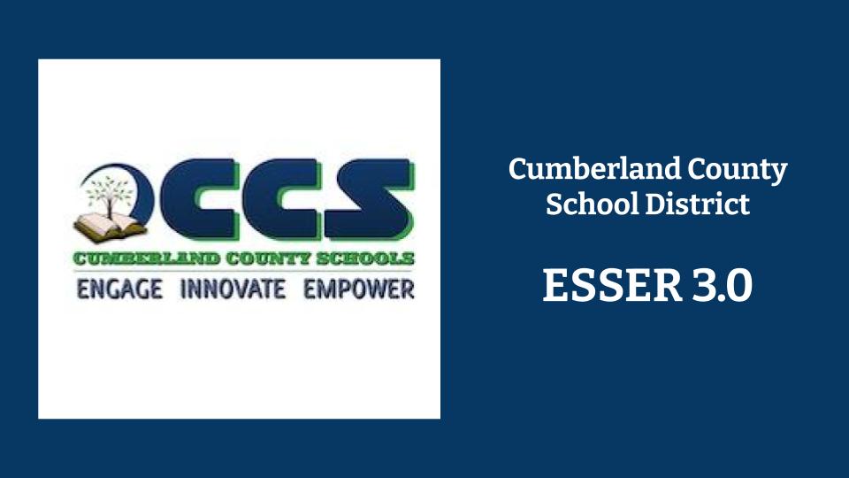 Cumberland County School District ESSER 3