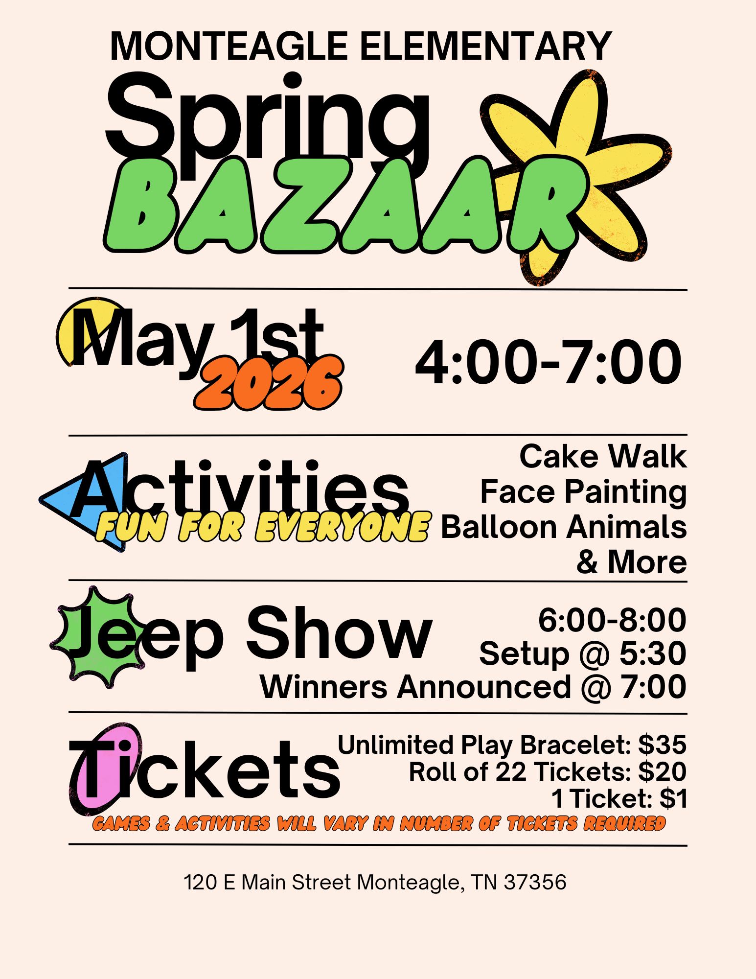 Spring Bazaar Flyer