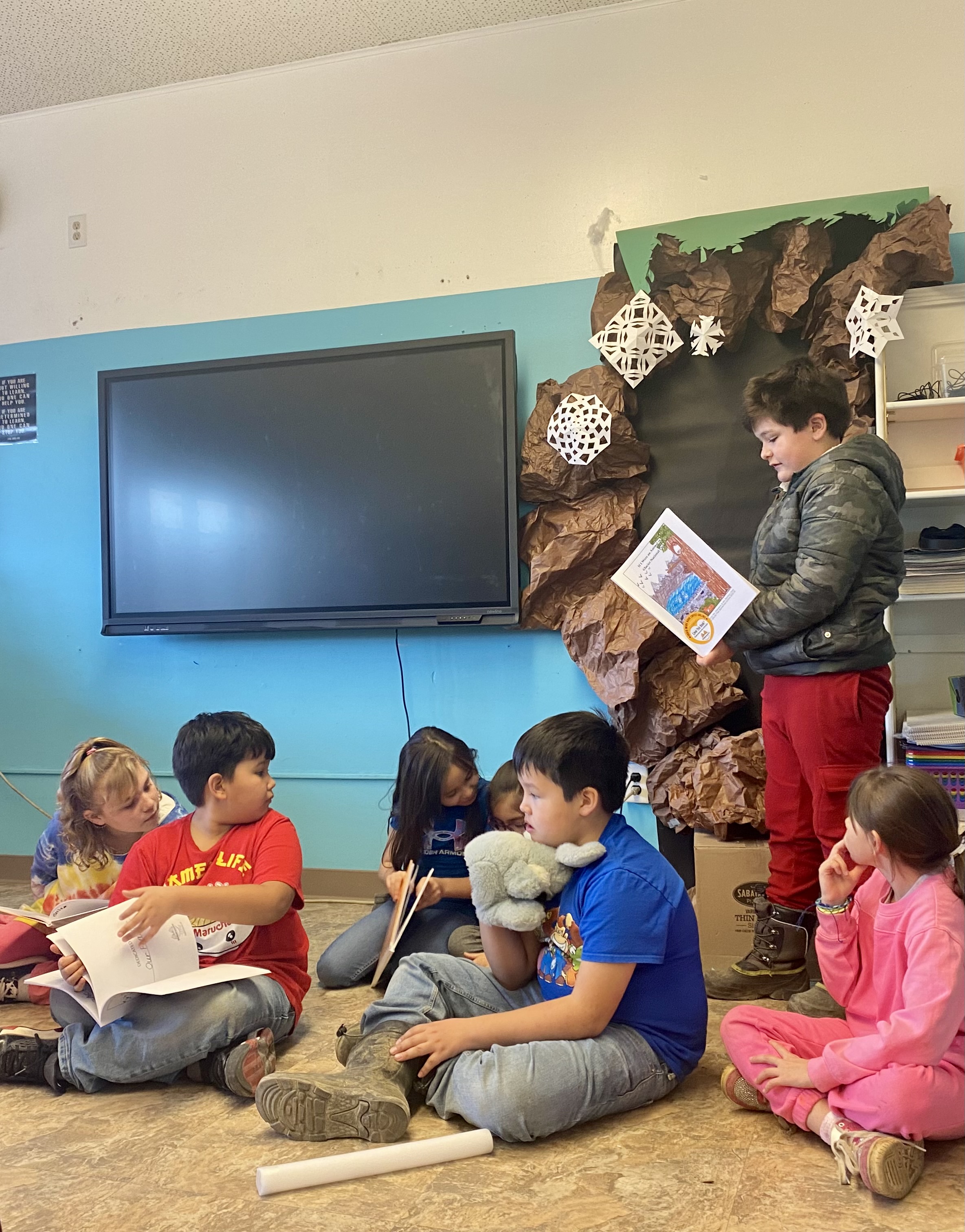 Students Presenting Their Books