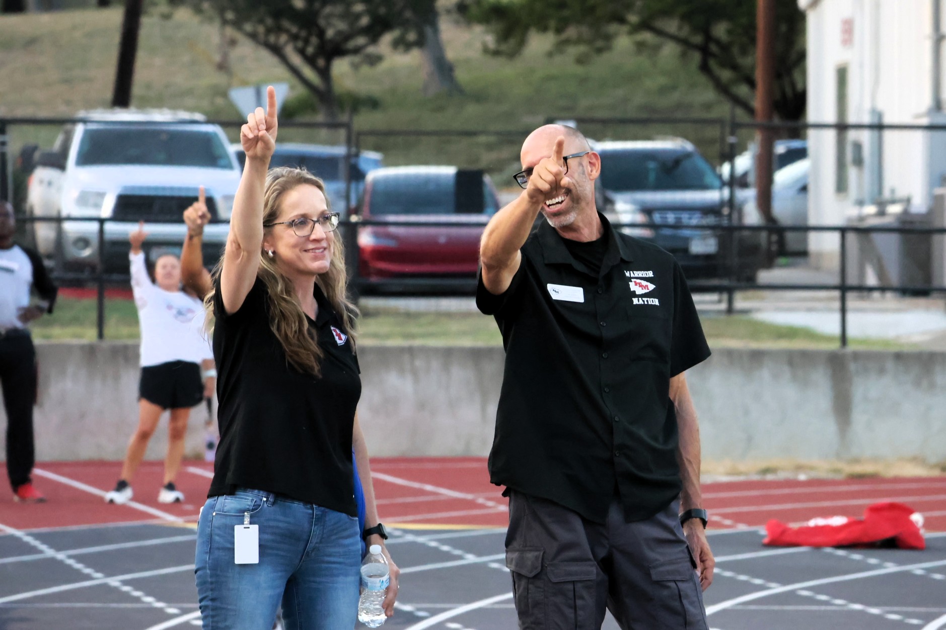 Interim Superintendent Dr. Mindy Curran and ITM Assistant Principal Lee Pool