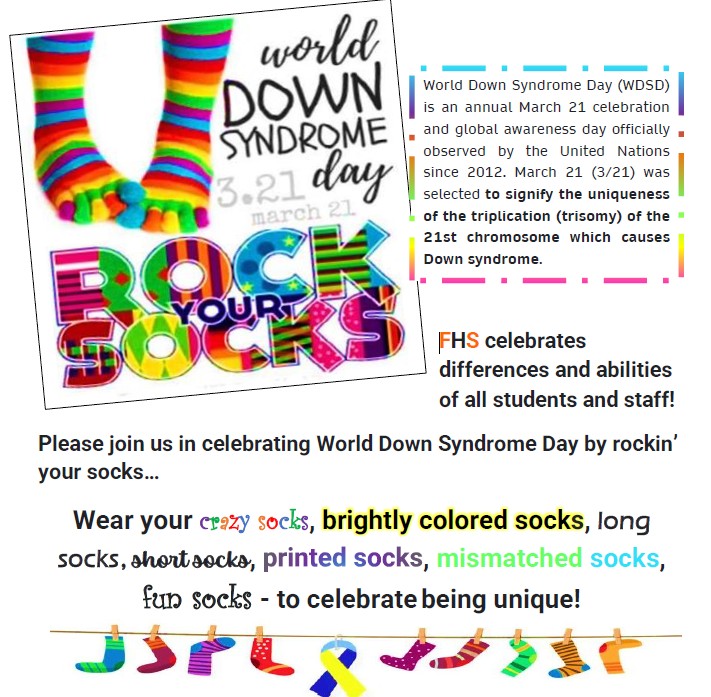 world down syndrome day rock your socks! 