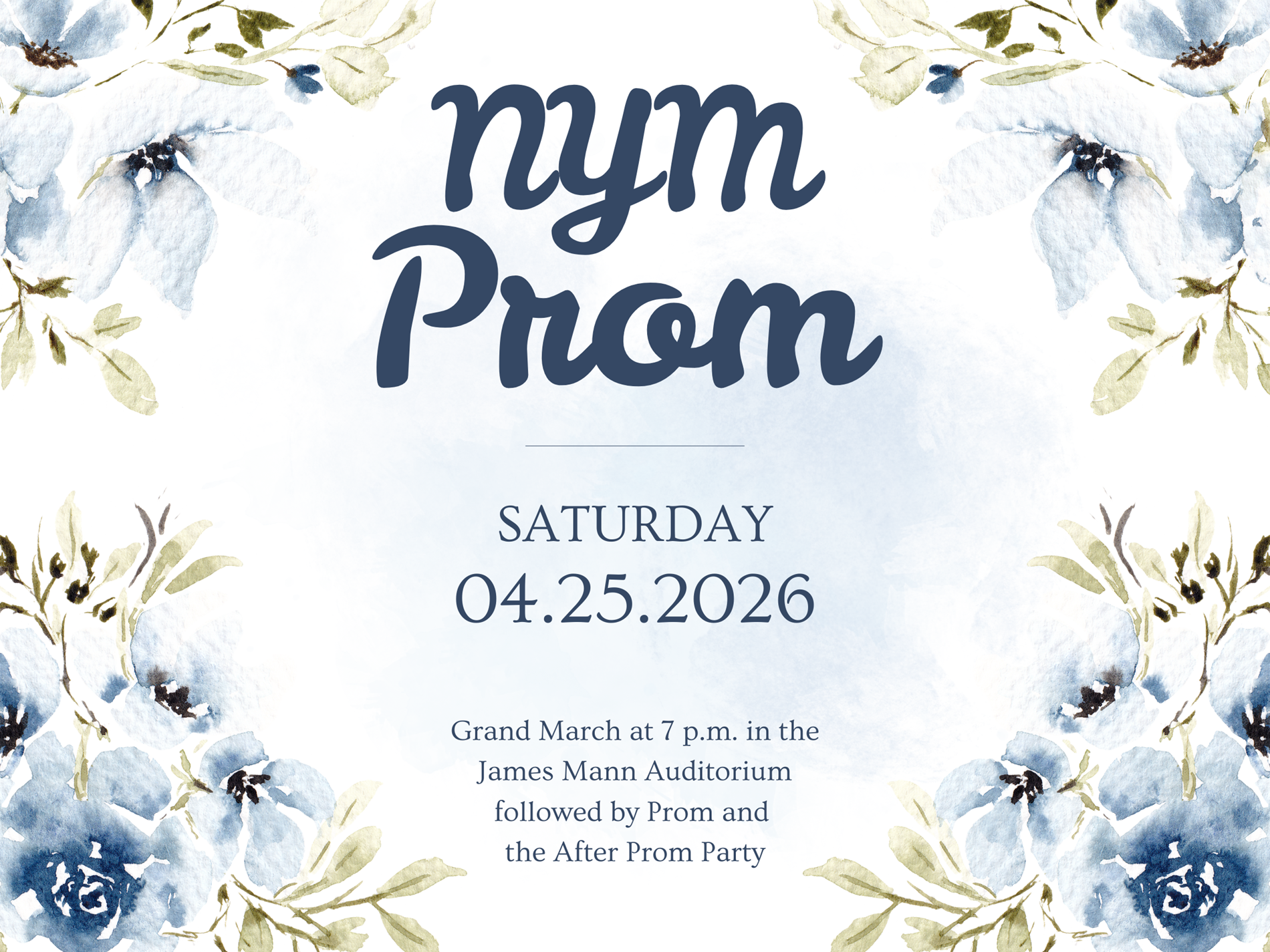 nym prom is april 25