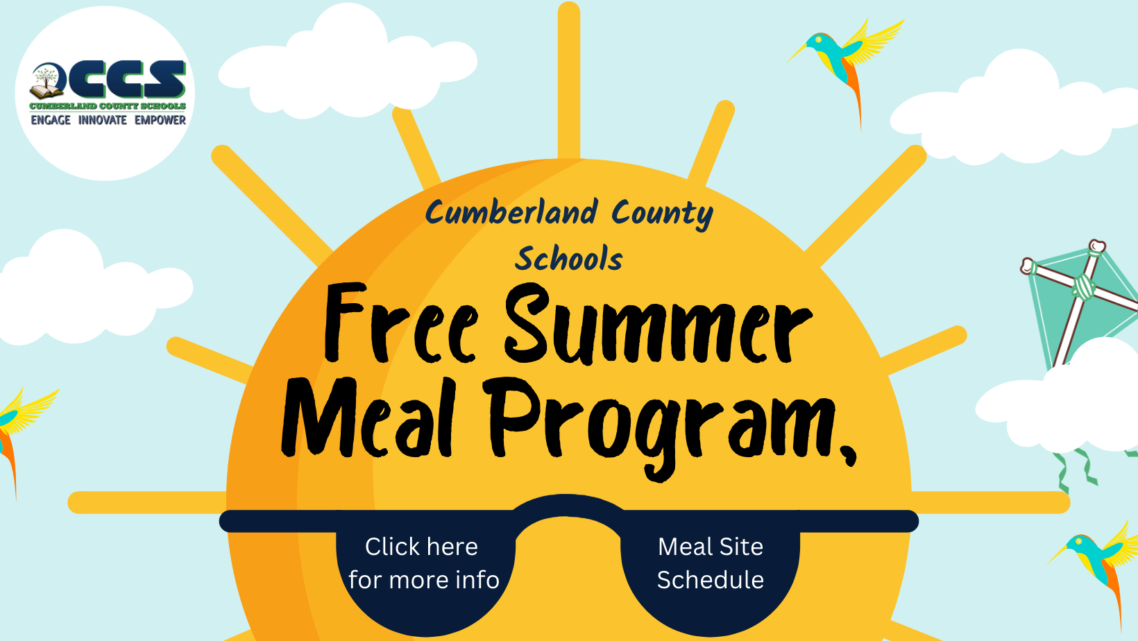Summer Meal Site Schedule and  locations 