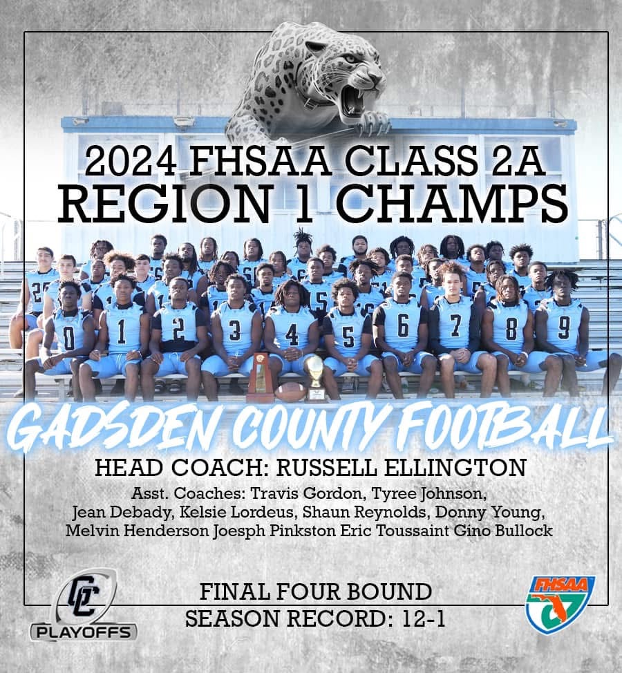 2024 FHSAA 2A Region 1  Football Champions (GCHS🏈)