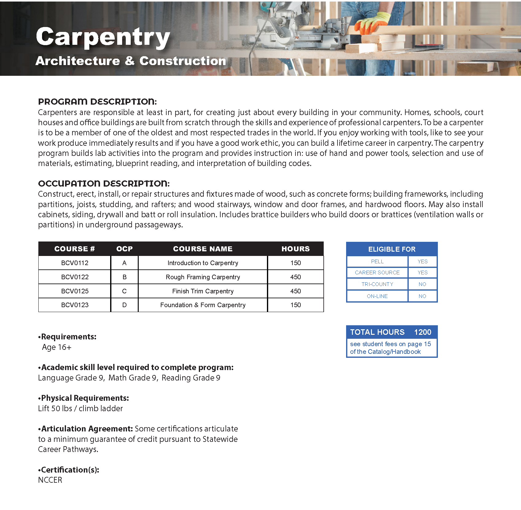 program description page