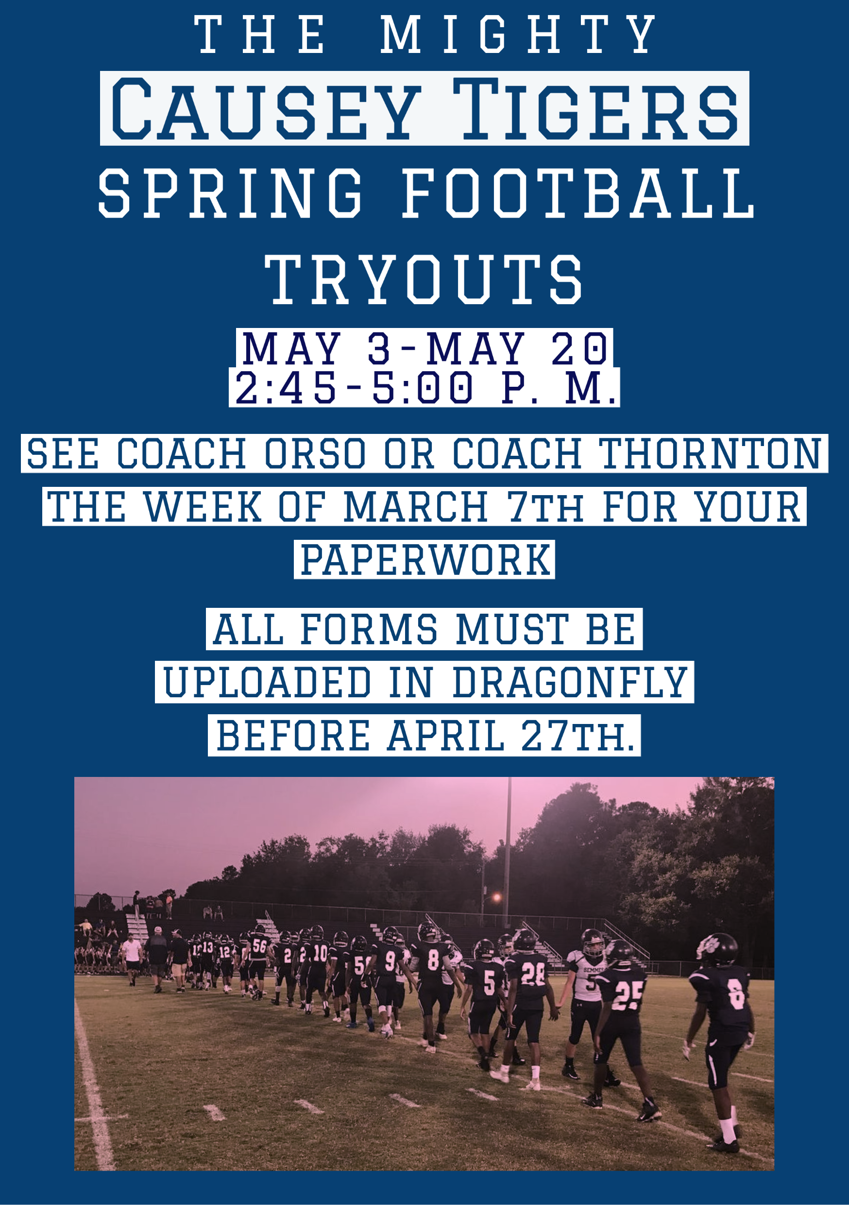Football Tryout Flyer