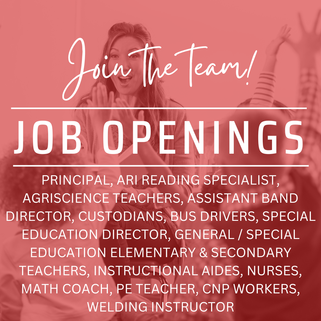 Job Openings for 2026-2027 School Year Graphic