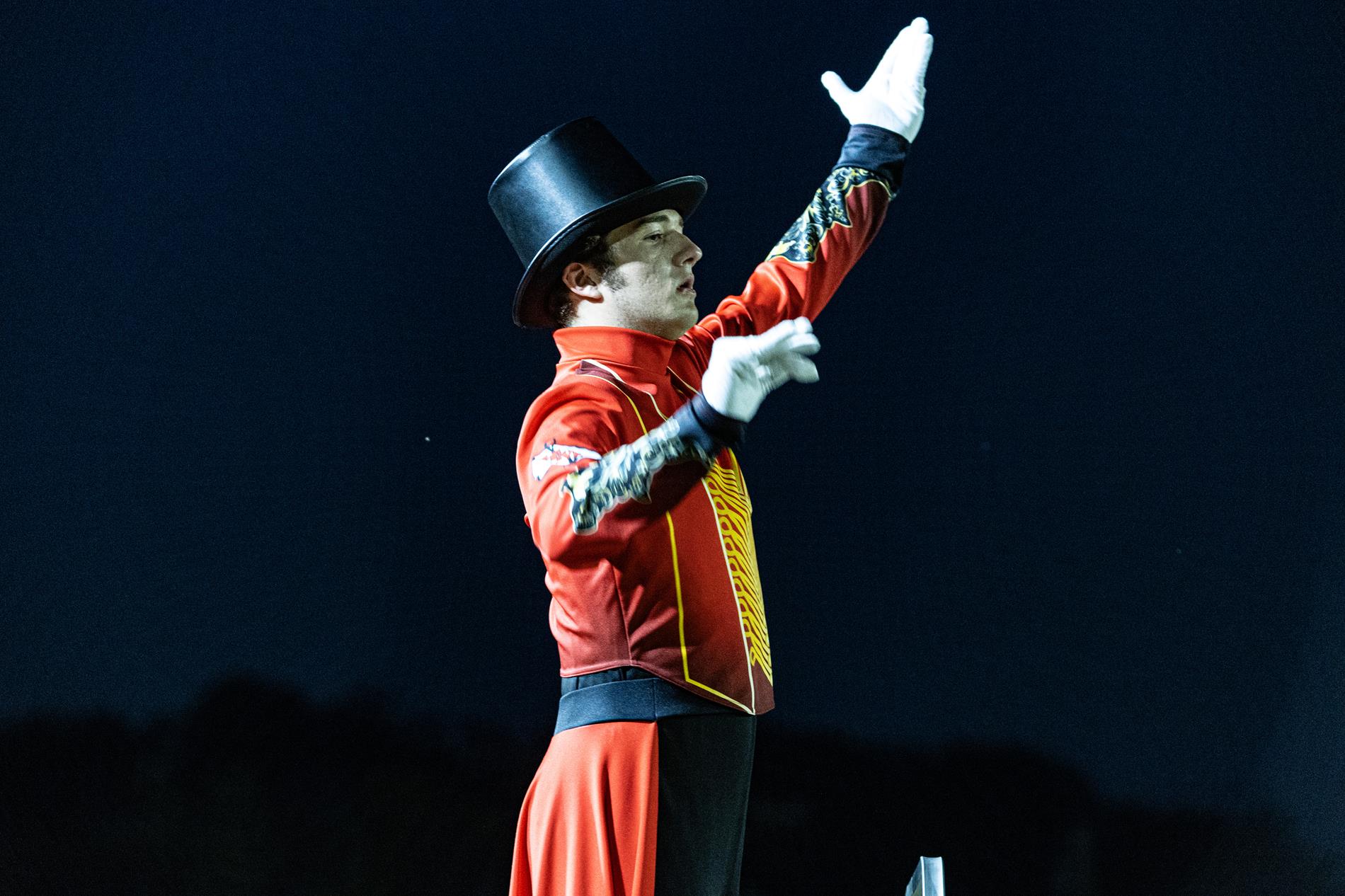 Ingram Tom Moore High School marching band performance in the Bandera game.