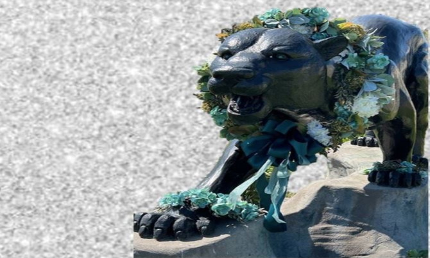 Panther with Flowers