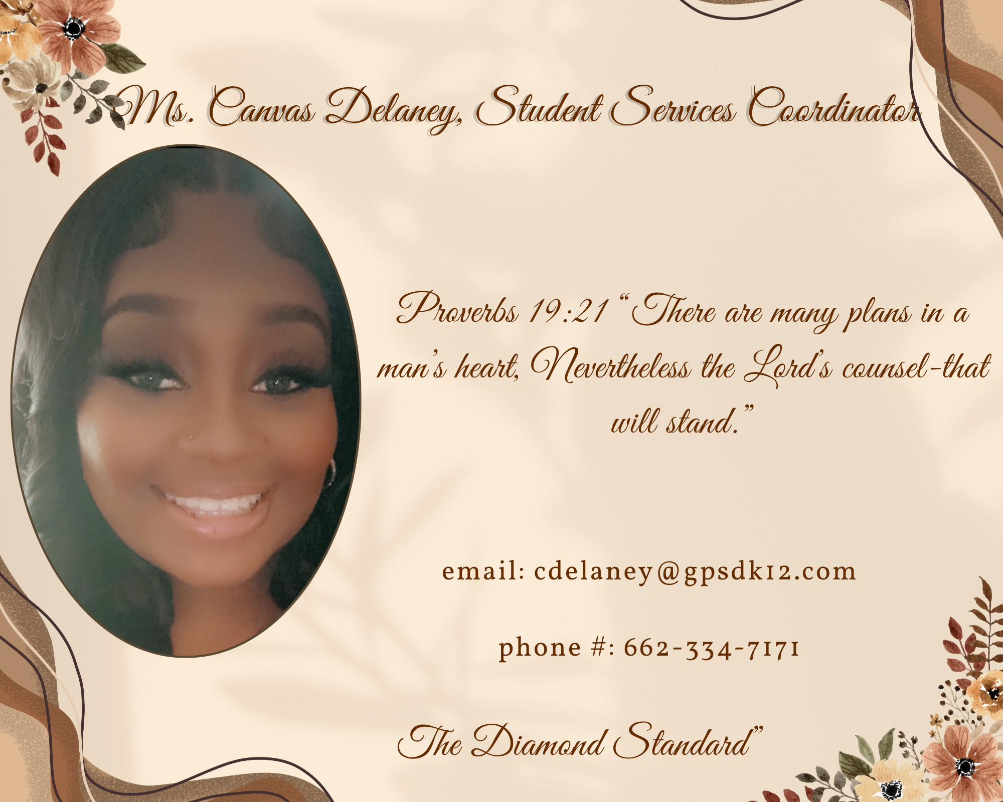 Student Services Coordinator C. Delaney