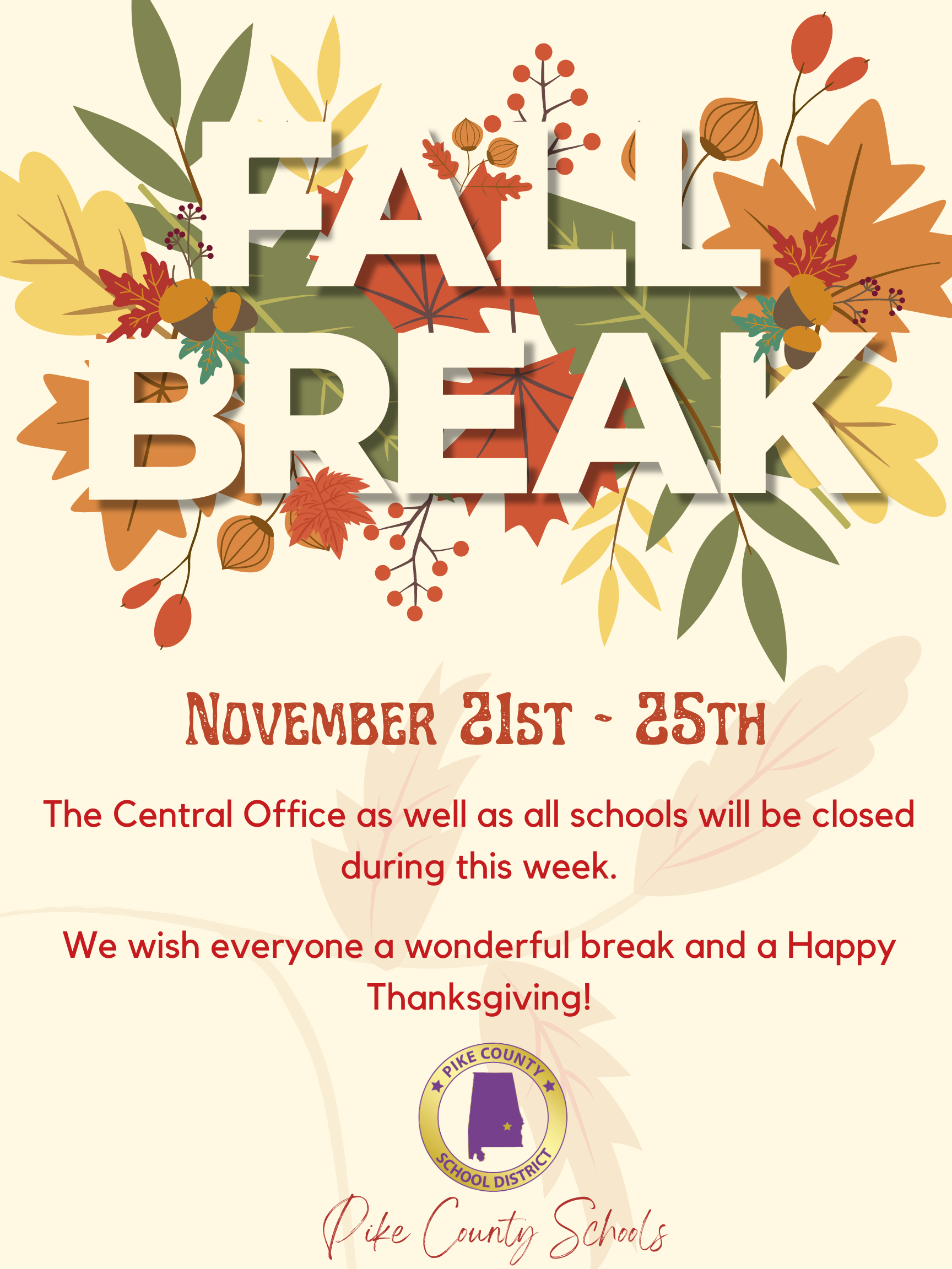 Fall Break - PCS